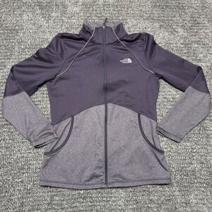 The North Face Cinder 100 Womens Size M Purple Jacket Full Zip Pockets Active